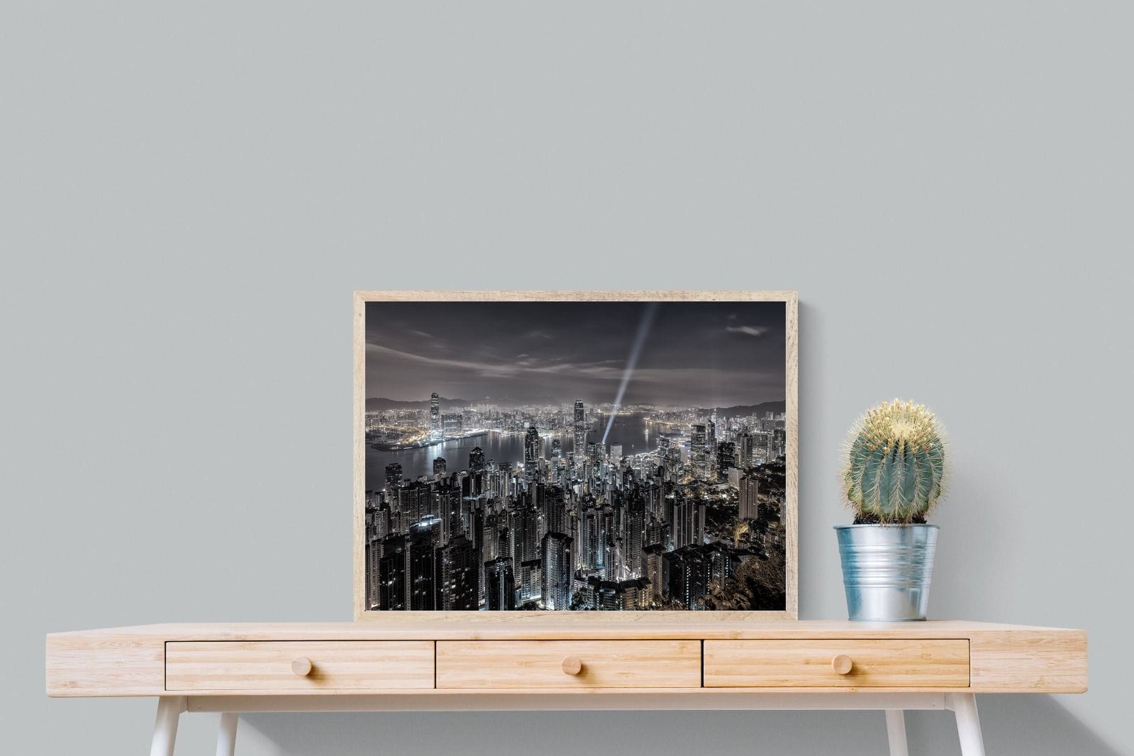 Hong Kong Harbour-Wall_Art-80 x 60cm-Mounted Canvas-Wood-Pixalot