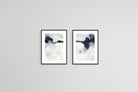 Horizon Set-Wall_Art-45 x 60cm (x2)-Framed Print-Black-Pixalot