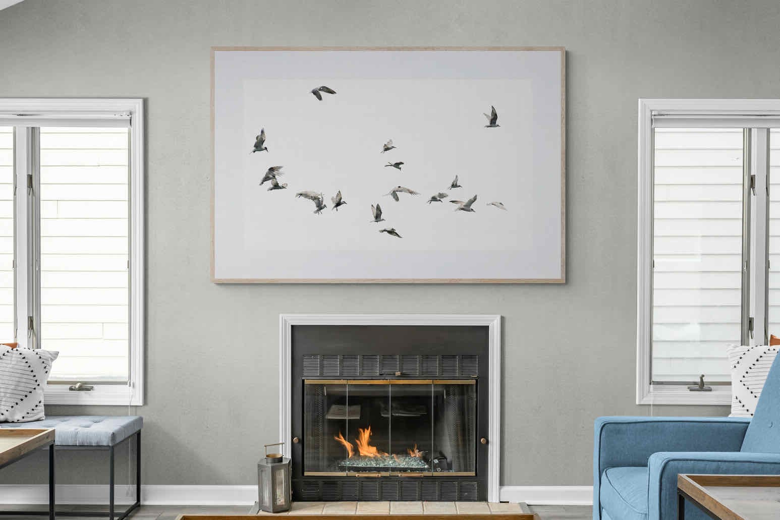 In Flight-Wall_Art-150 x 100cm-Framed Print-White-Pixalot