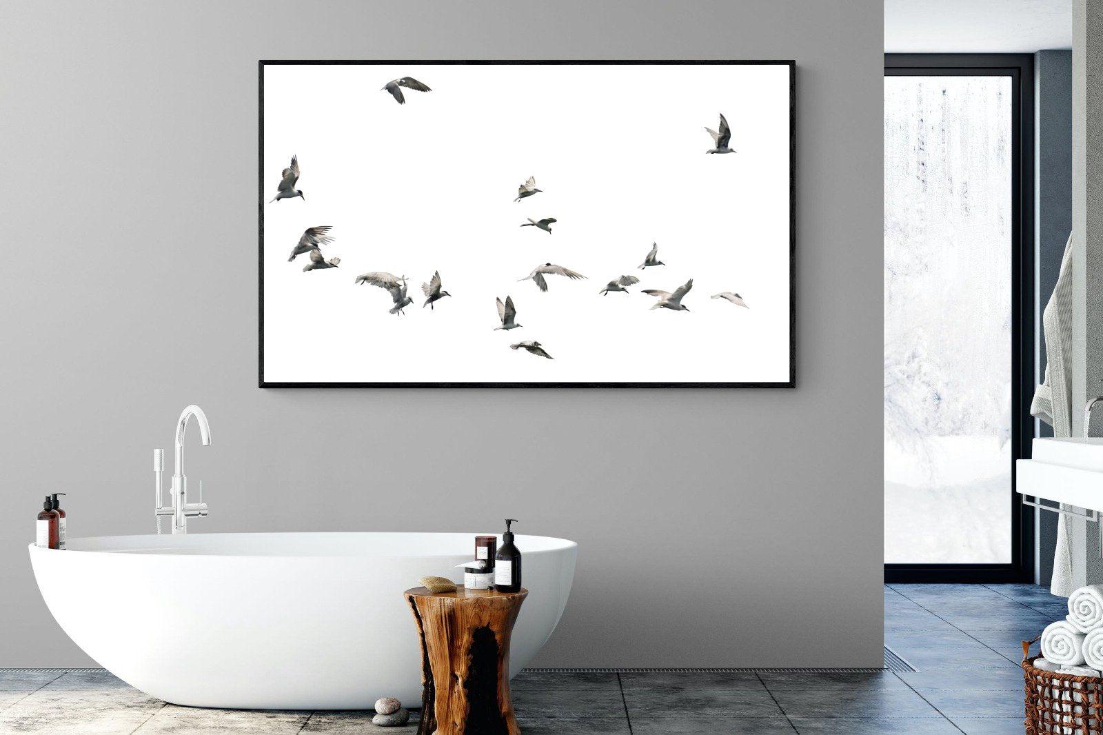 In Flight-Wall_Art-180 x 110cm-Mounted Canvas-Black-Pixalot