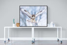 Jackal Buzzard-Wall_Art-120 x 90cm-Mounted Canvas-Black-Pixalot