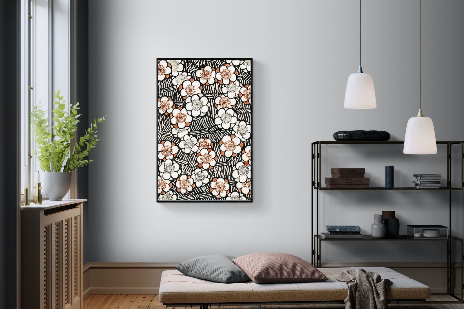 Pixalot Japanese Floral Pattern