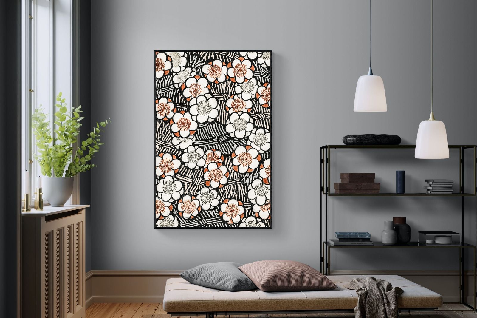 Pixalot Japanese Floral Pattern