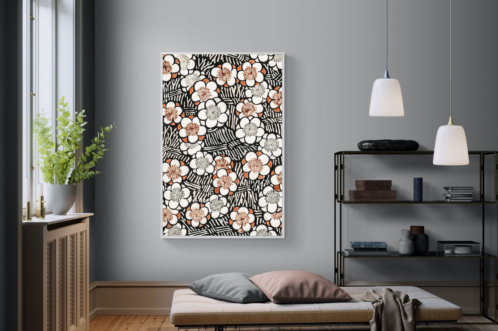 Pixalot Japanese Floral Pattern