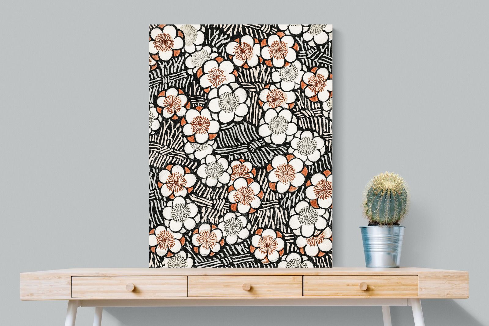 Pixalot Japanese Floral Pattern