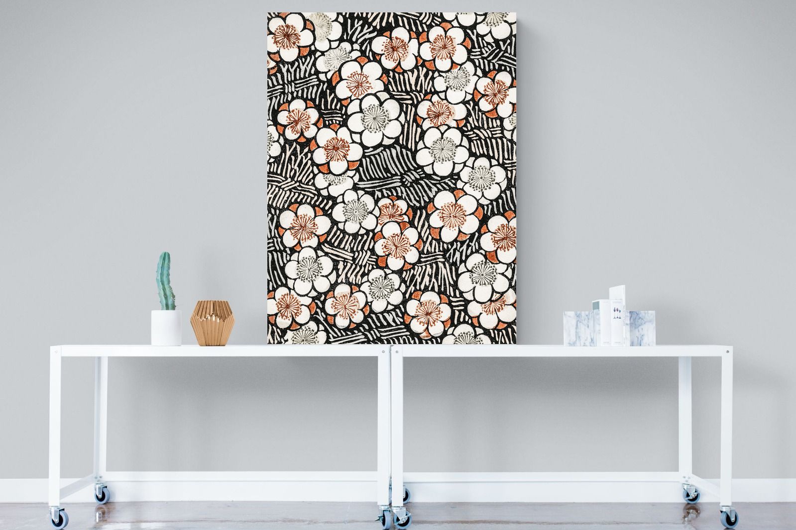 Pixalot Japanese Floral Pattern