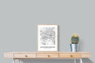 Johannesburg City Map-Wall_Art-45 x 60cm-Mounted Canvas-Wood-Pixalot
