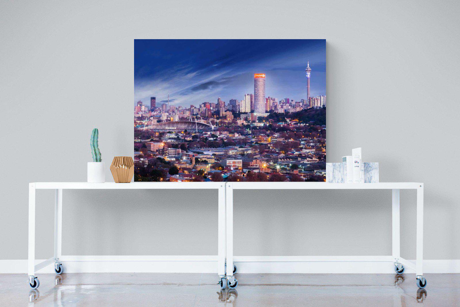 Johannesburg Panoramic-Wall_Art-120 x 90cm-Mounted Canvas-No Frame-Pixalot