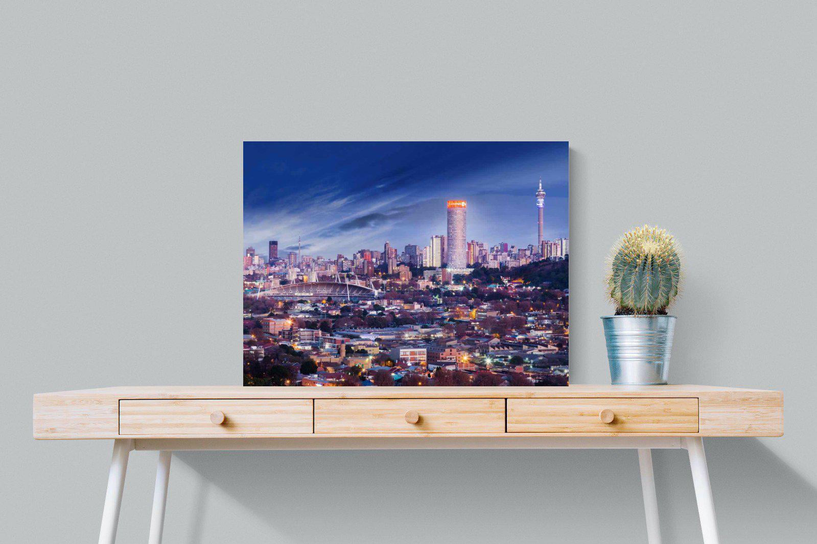 Johannesburg Panoramic-Wall_Art-80 x 60cm-Mounted Canvas-No Frame-Pixalot