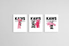 KAWS Family Set-Wall_Art-45 x 60cm (x3)-Mounted Canvas-White-Pixalot