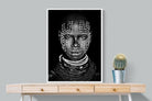Karo Tribeswoman-Wall_Art-75 x 100cm-Mounted Canvas-White-Pixalot