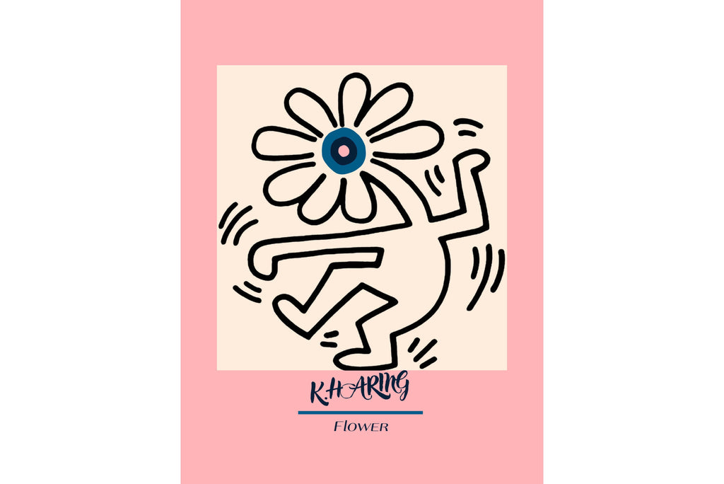 Keith Haring Flower-Wall_Art-Pixalot