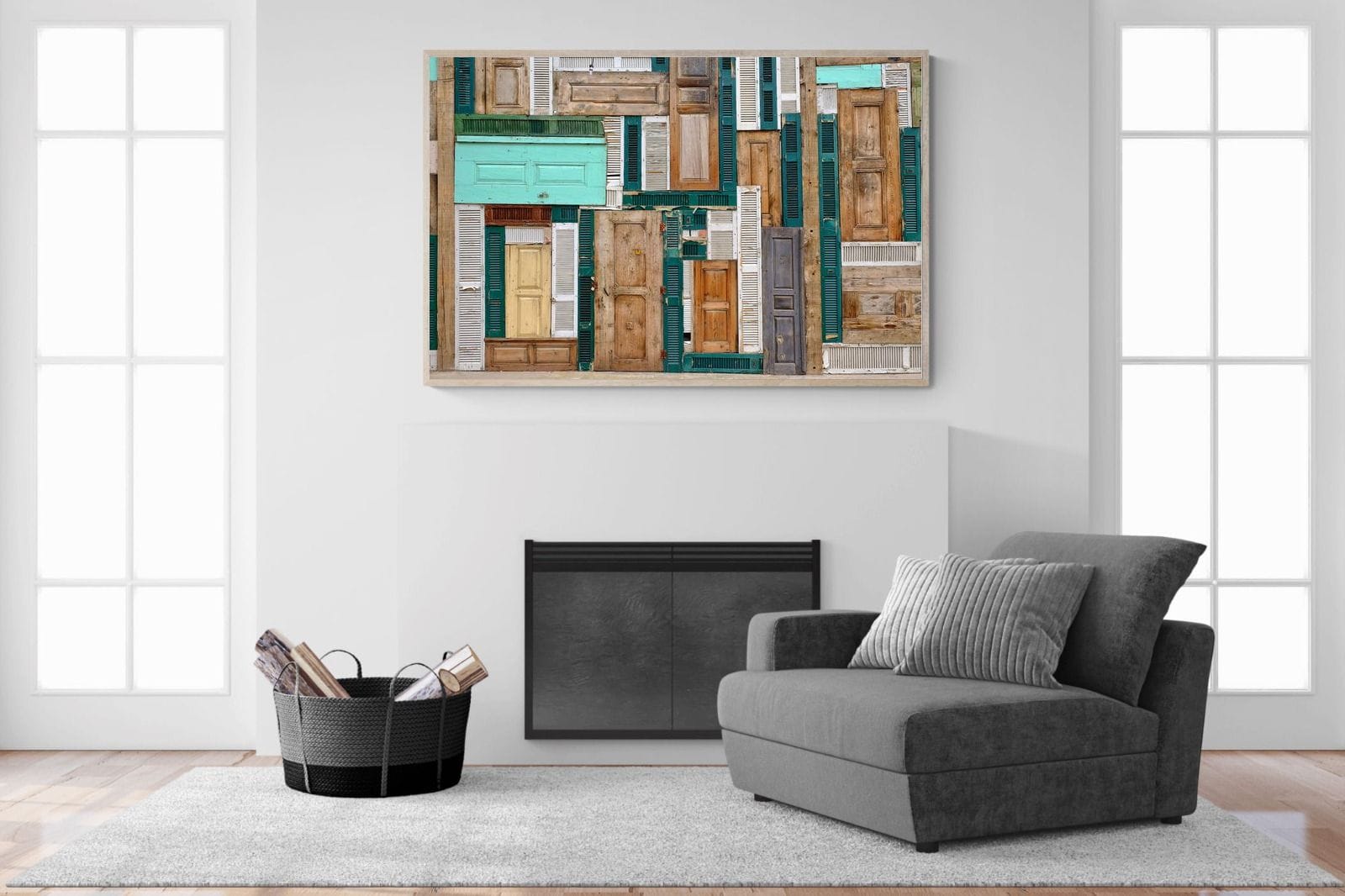 Knock Knock-Wall_Art-150 x 100cm-Mounted Canvas-Wood-Pixalot