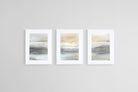 Land Set-Wall_Art-45 x 60cm (x3)-Framed Print-White-Pixalot