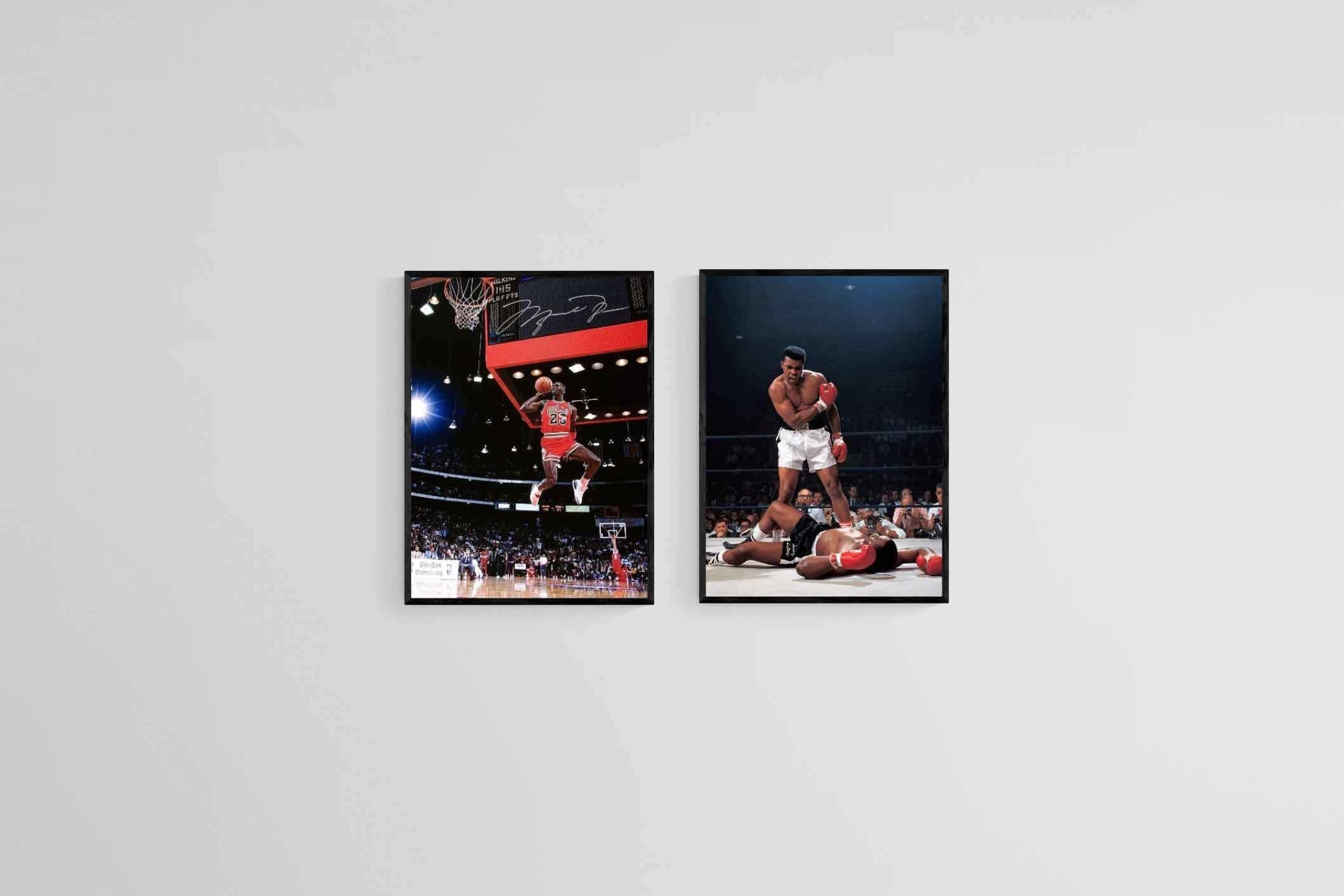 Legends Set-Wall_Art-45 x 60cm (x2)-Mounted Canvas-Black-Pixalot