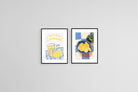Lemonade Set-Wall_Art-45 x 60cm (x2)-Framed Print-Black-Pixalot
