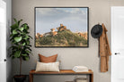 Lion Crèche-Wall_Art-120 x 90cm-Mounted Canvas-Black-Pixalot