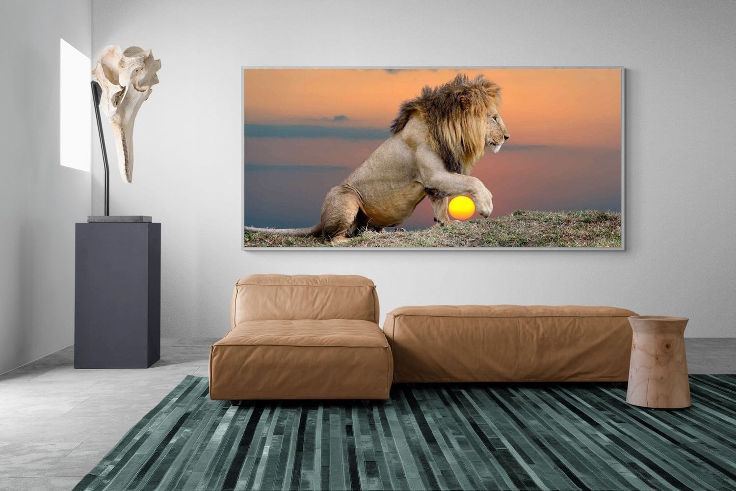 Pixalot Lion Sunset