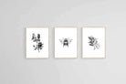 Magnolia Set-Wall_Art-45 x 60cm (x3)-Mounted Canvas-Wood-Pixalot
