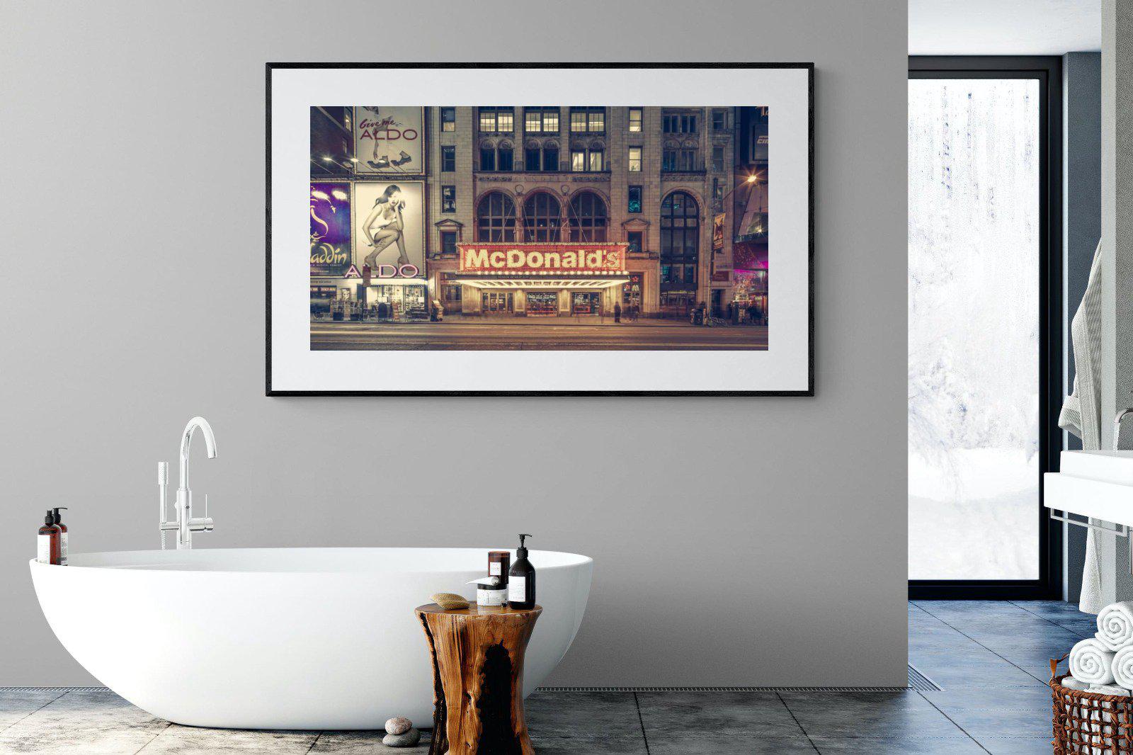 McDonald's-Wall_Art-180 x 110cm-Framed Print-Black-Pixalot