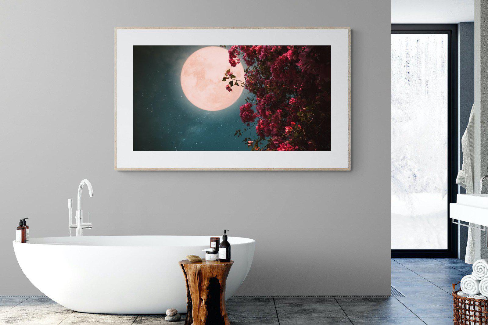 Midnight Flora-Wall_Art-180 x 110cm-Framed Print-Wood-Pixalot