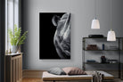 Monochromatic Rhino-Wall_Art-120 x 180cm-Mounted Canvas-No Frame-Pixalot