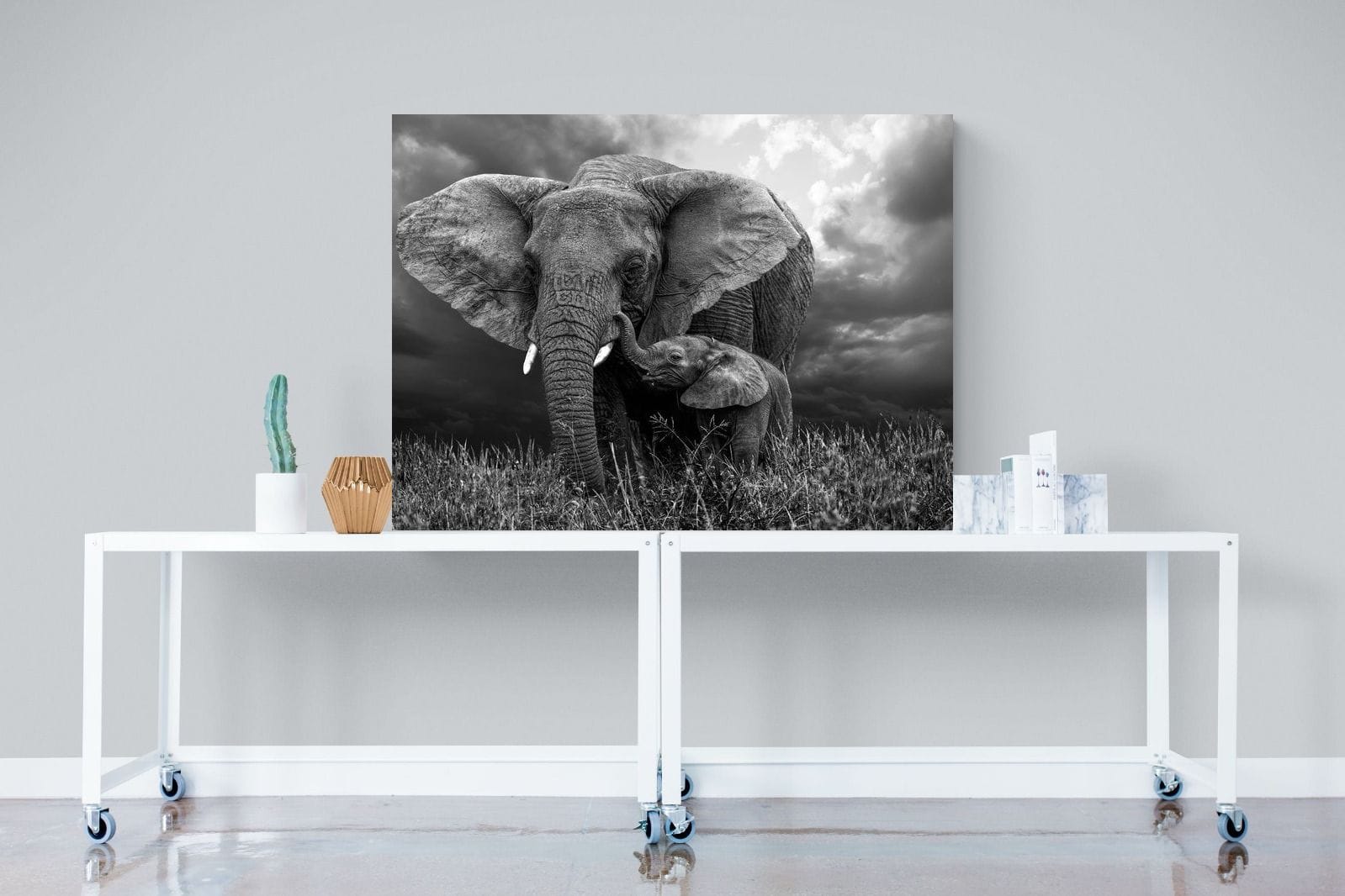 Mother's Thunder-Wall_Art-120 x 90cm-Mounted Canvas-No Frame-Pixalot