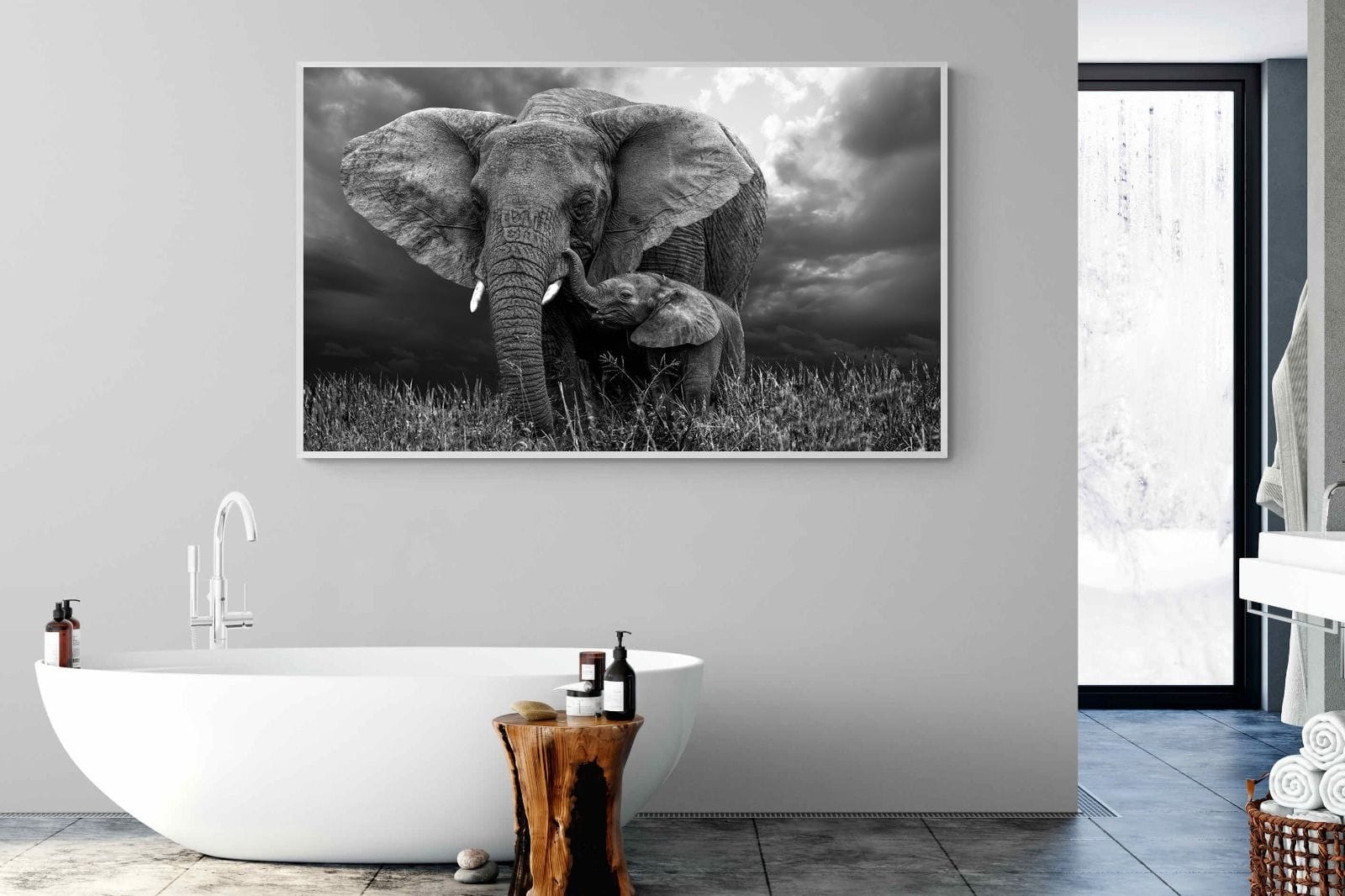 Mother's Thunder-Wall_Art-180 x 110cm-Mounted Canvas-White-Pixalot