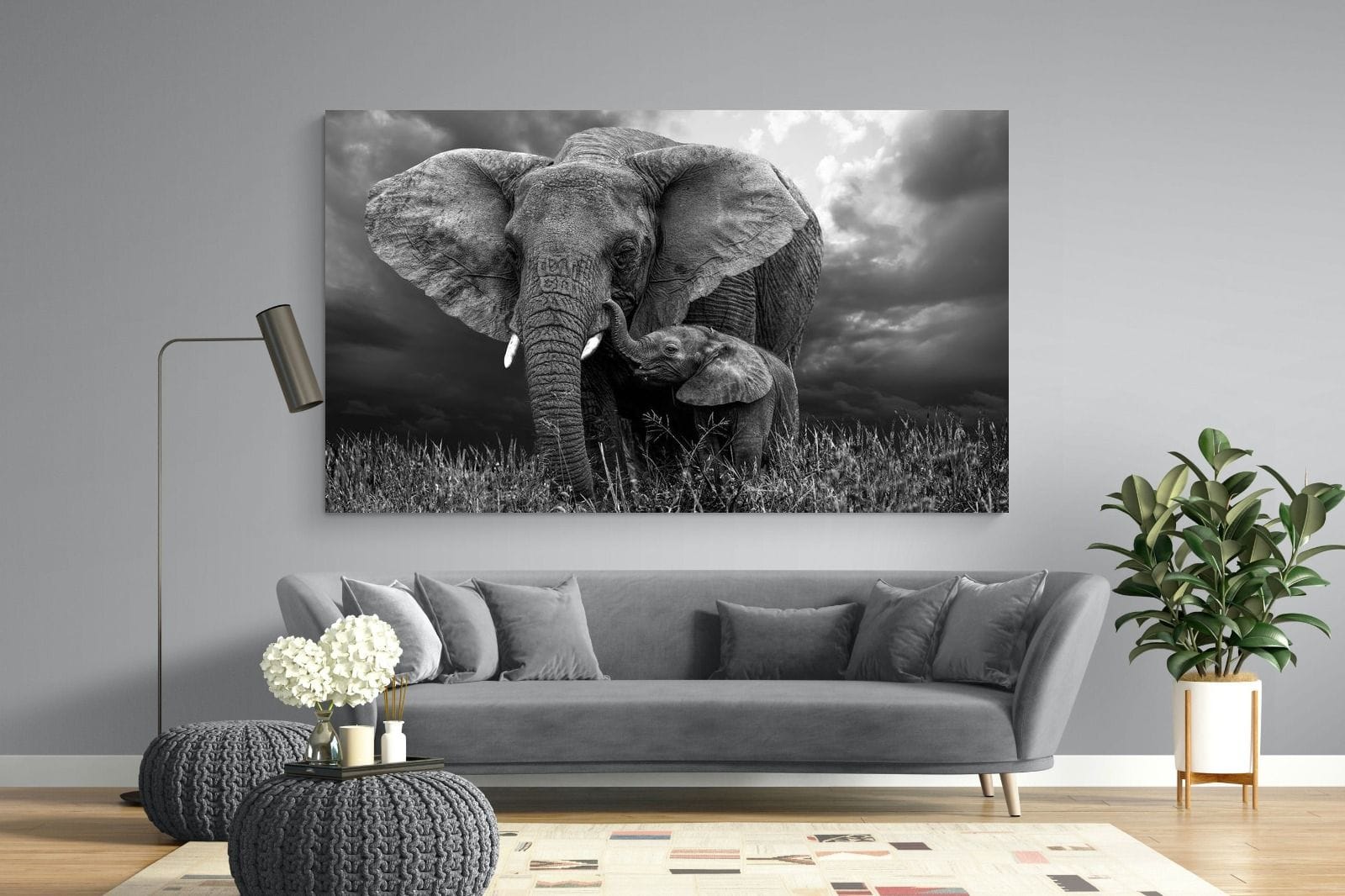 Mother's Thunder-Wall_Art-220 x 130cm-Mounted Canvas-No Frame-Pixalot