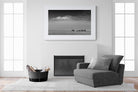Mountain Elephants-Wall_Art-150 x 100cm-Framed Print-White-Pixalot