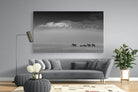 Mountain Elephants-Wall_Art-220 x 130cm-Mounted Canvas-No Frame-Pixalot