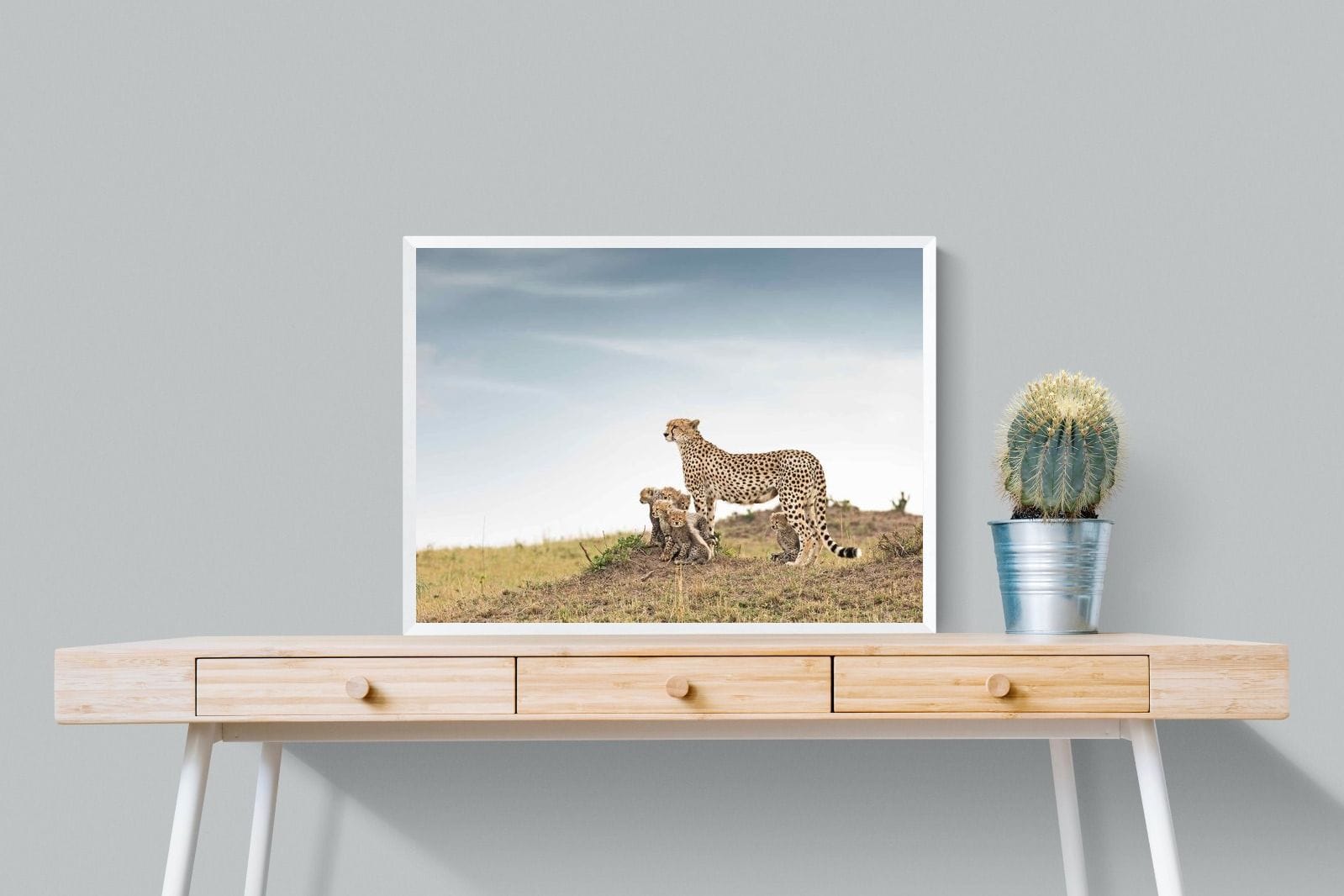 Mum & Cubs-Wall_Art-80 x 60cm-Mounted Canvas-White-Pixalot