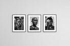 My Africa-Wall_Art-45 x 60cm (x3)-Framed Print-Black-Pixalot