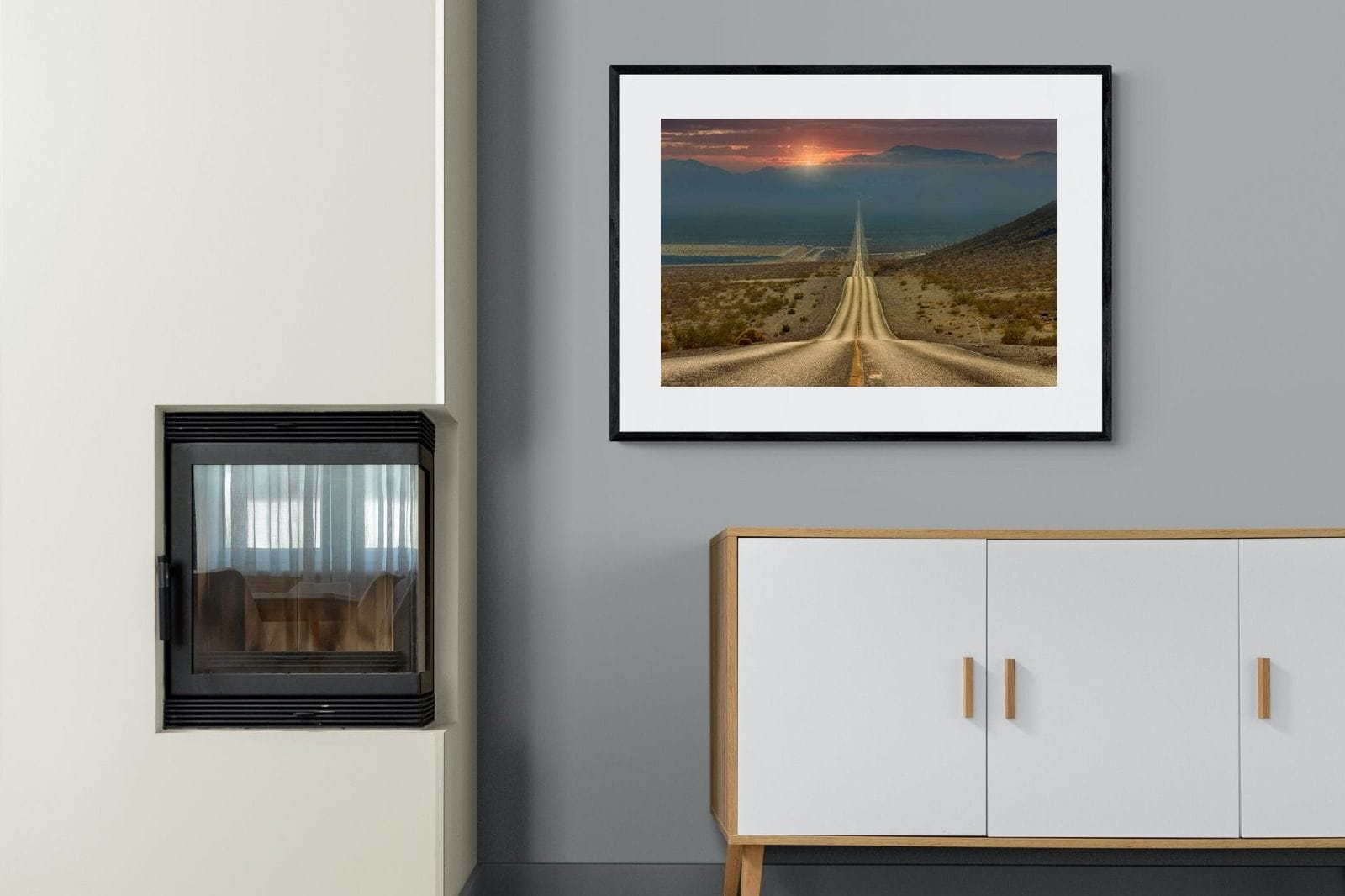 My Way-Wall_Art-100 x 75cm-Framed Print-Black-Pixalot