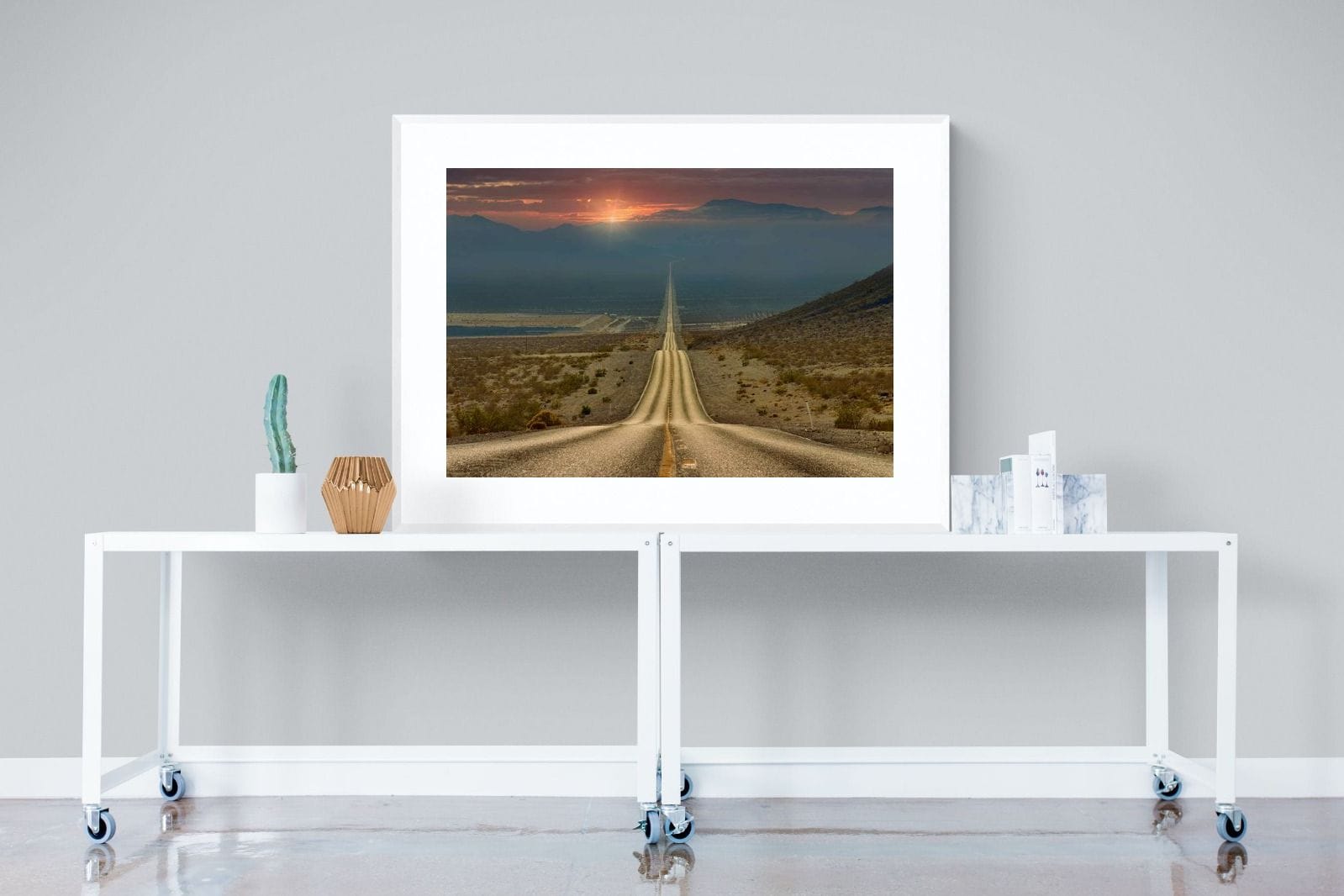 My Way-Wall_Art-120 x 90cm-Framed Print-White-Pixalot