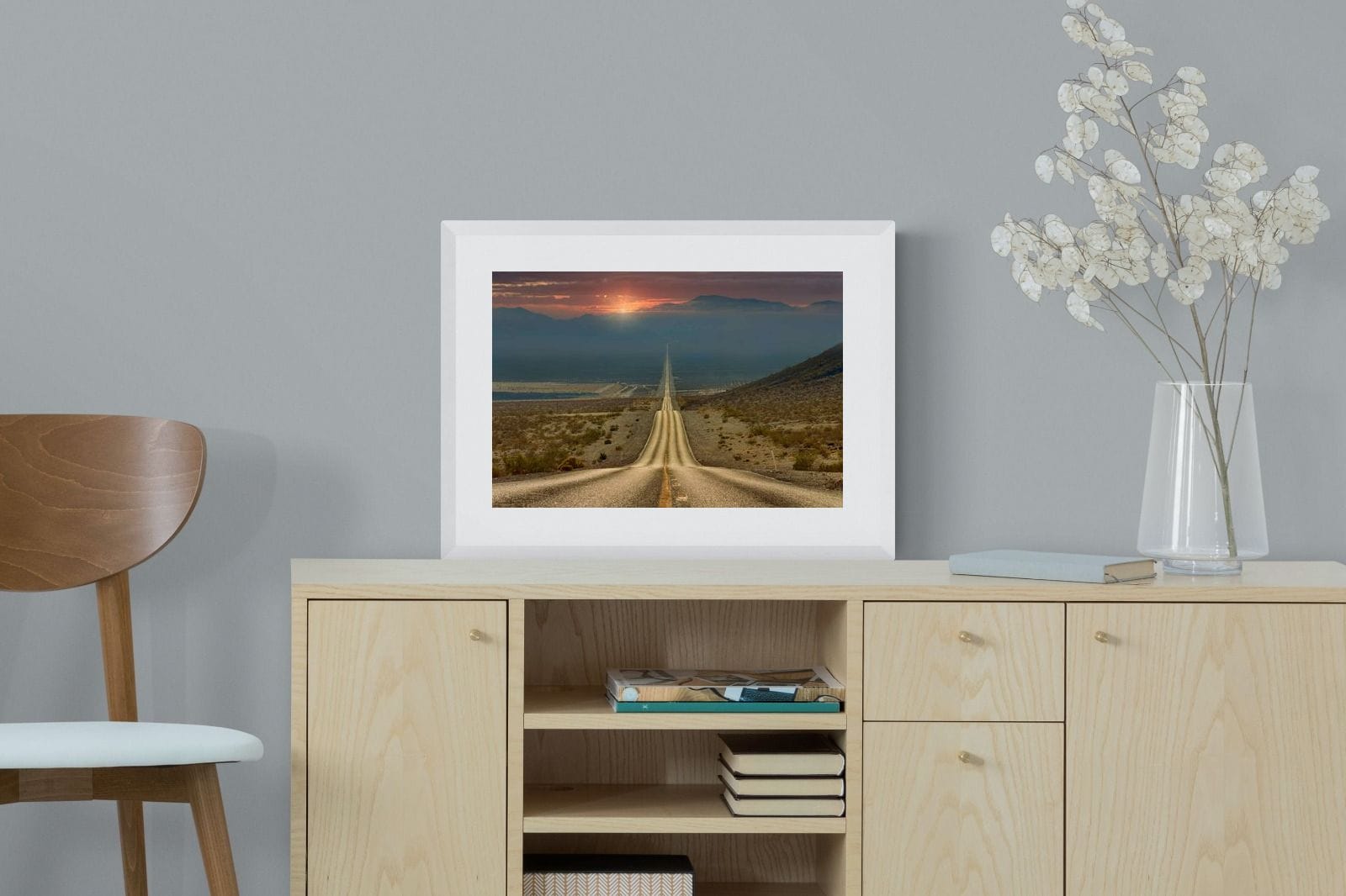 My Way-Wall_Art-60 x 45cm-Framed Print-White-Pixalot