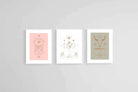 Mystical Set-Wall_Art-45 x 60cm (x3)-Framed Print-White-Pixalot