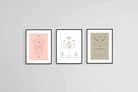 Mystical Set-Wall_Art-45 x 60cm (x3)-Framed Print-Black-Pixalot