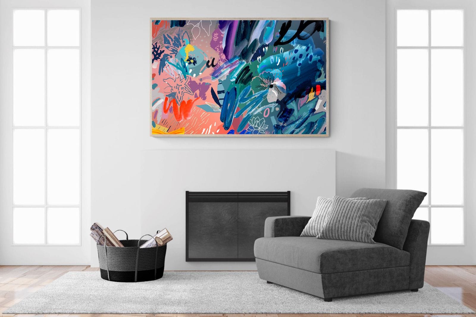 Nature's Chaos-Wall_Art-150 x 100cm-Mounted Canvas-Wood-Pixalot