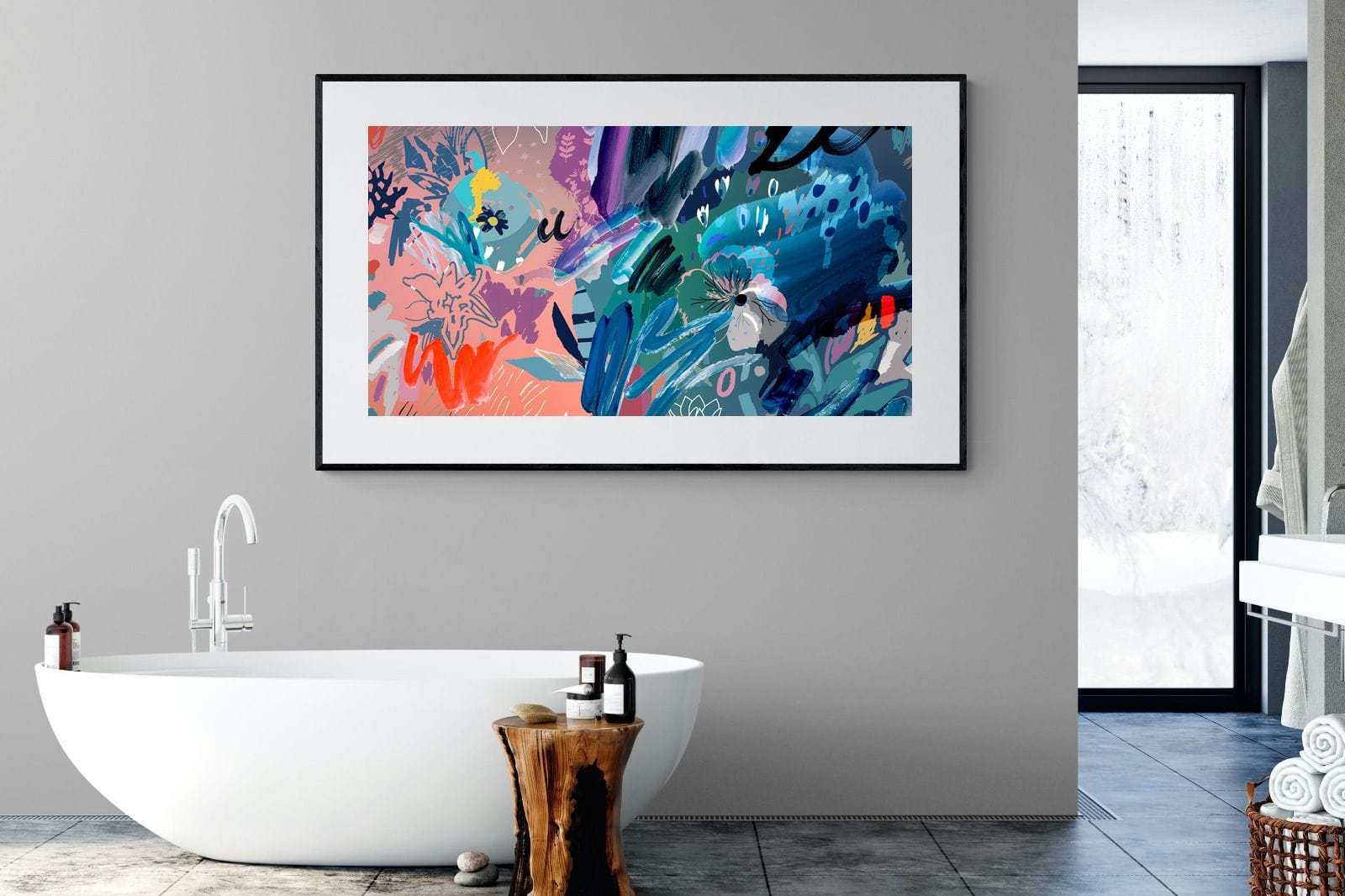 Nature's Chaos-Wall_Art-180 x 110cm-Framed Print-Black-Pixalot