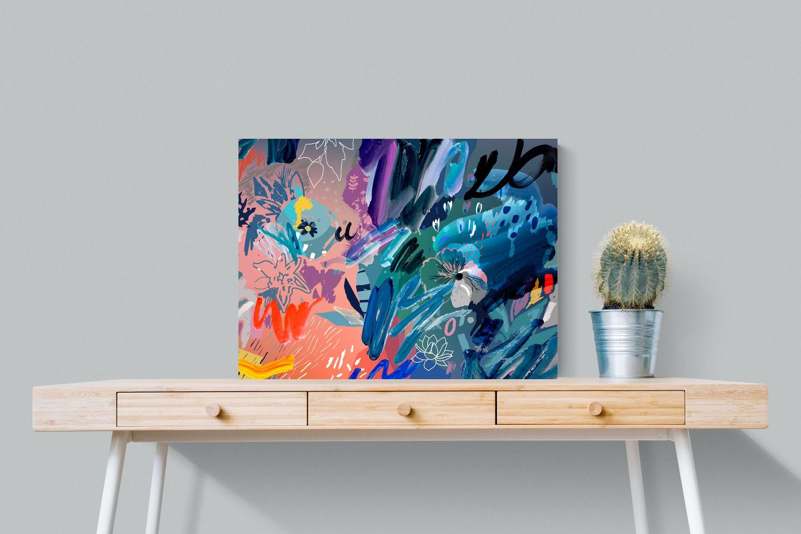 Nature's Chaos-Wall_Art-80 x 60cm-Mounted Canvas-No Frame-Pixalot