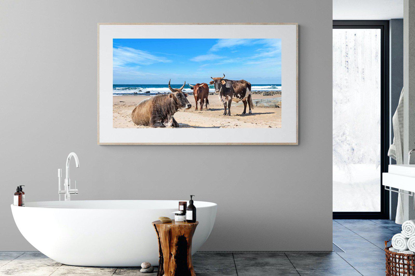 Nguni Album Cover-Wall_Art-180 x 110cm-Framed Print-Wood-Pixalot