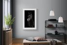 Night Horse-Wall_Art-100 x 150cm-Framed Print-Wood-Pixalot