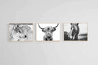 Nordic Animals Set-Wall_Art-60 x 45cm (x3)-Mounted Canvas-Wood-Pixalot