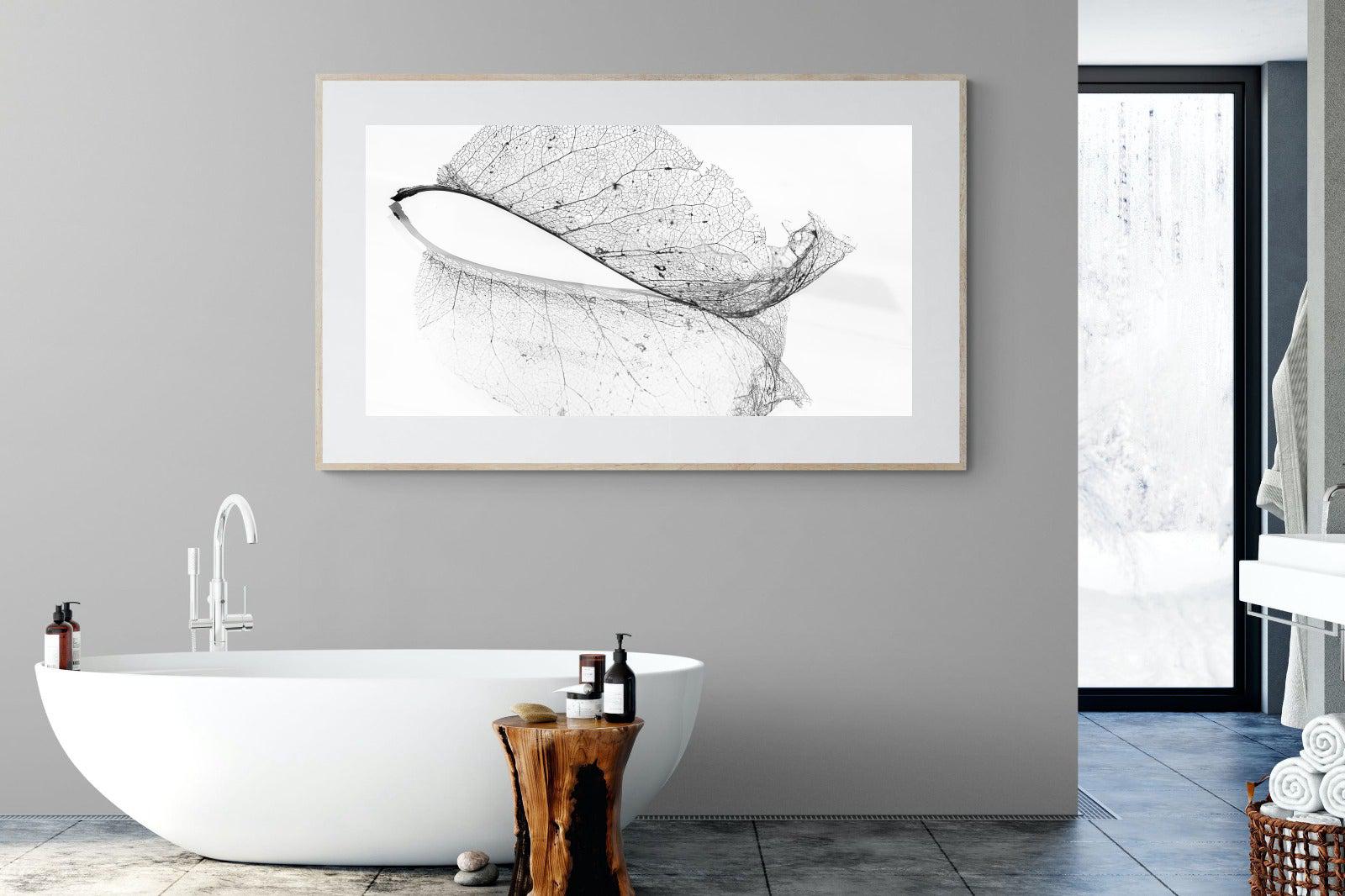 Old Leaf-Wall_Art-180 x 110cm-Framed Print-Wood-Pixalot