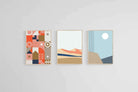 Oslo Set-Wall_Art-45 x 60cm (x3)-Mounted Canvas-Wood-Pixalot