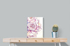 Painted Peonies-Wall_Art-45 x 60cm-Mounted Canvas-No Frame-Pixalot