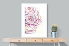 Painted Peonies-Wall_Art-75 x 100cm-Framed Print-White-Pixalot