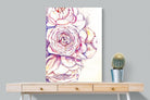Painted Peonies-Wall_Art-75 x 100cm-Mounted Canvas-No Frame-Pixalot