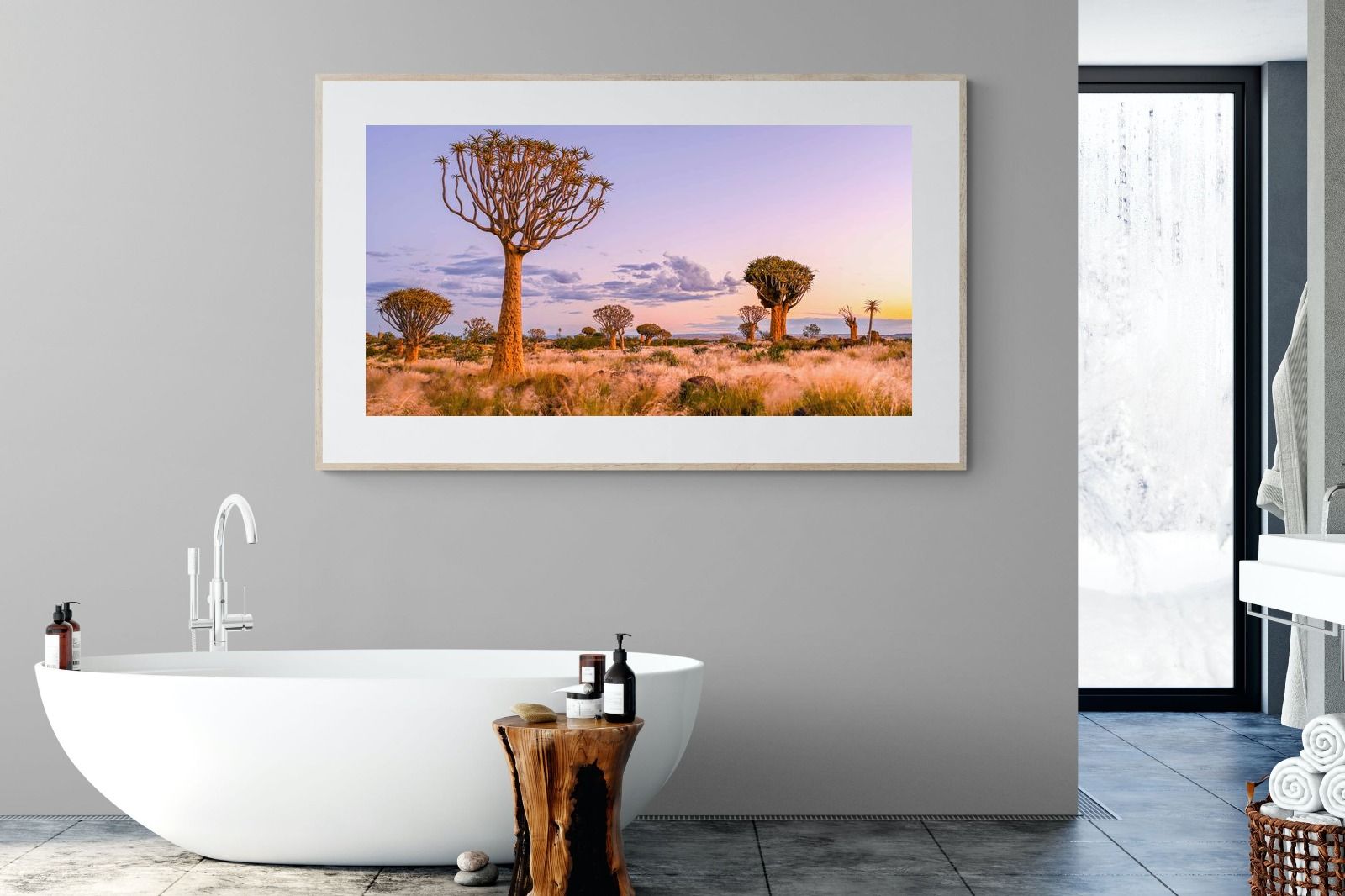 Pastel Skies-Wall_Art-180 x 110cm-Framed Print-Wood-Pixalot